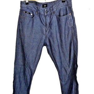 BOSS Hugo Boss Mens Blue Jeans Pants 100% Cotton S